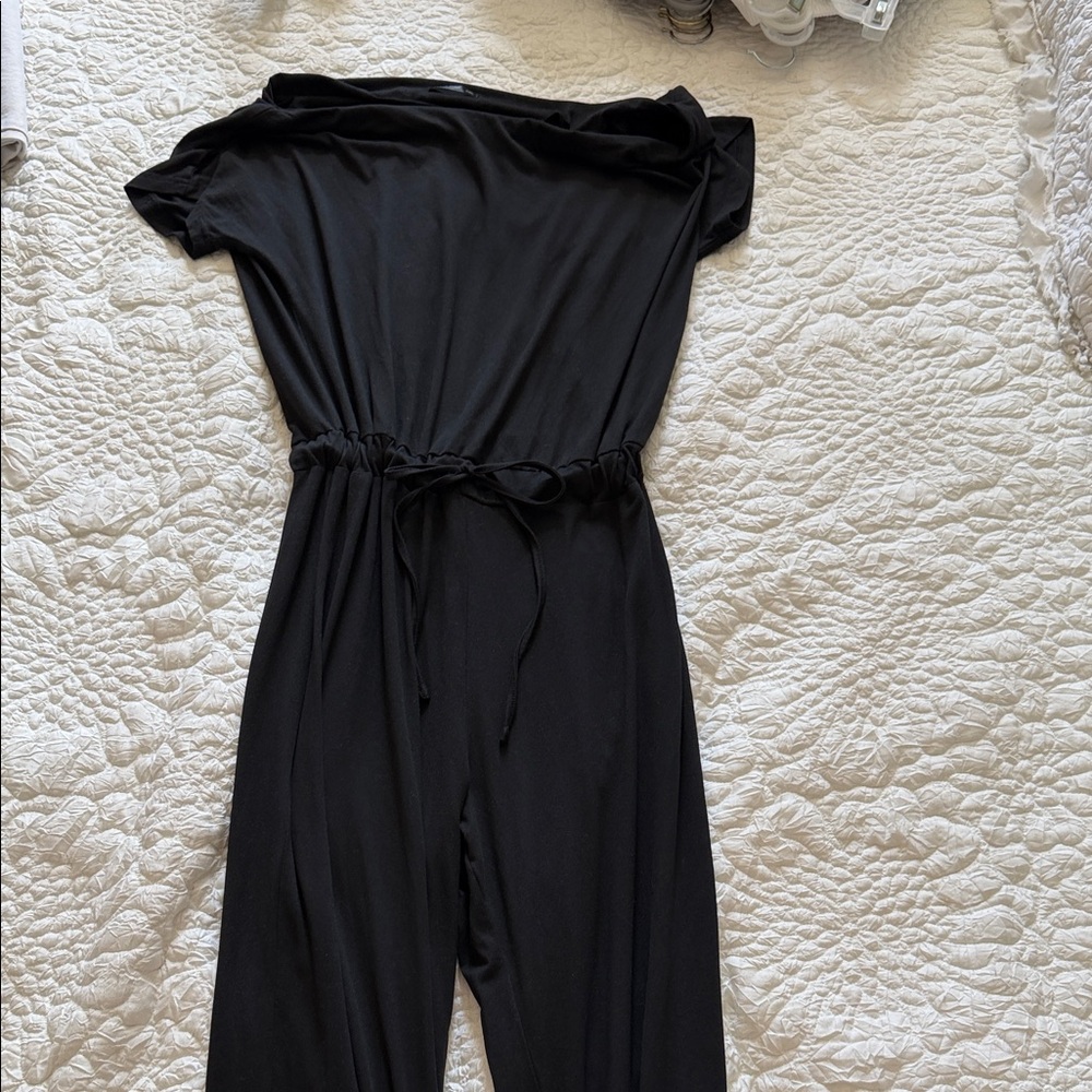 Black Off-Shoulder Jumpsuit